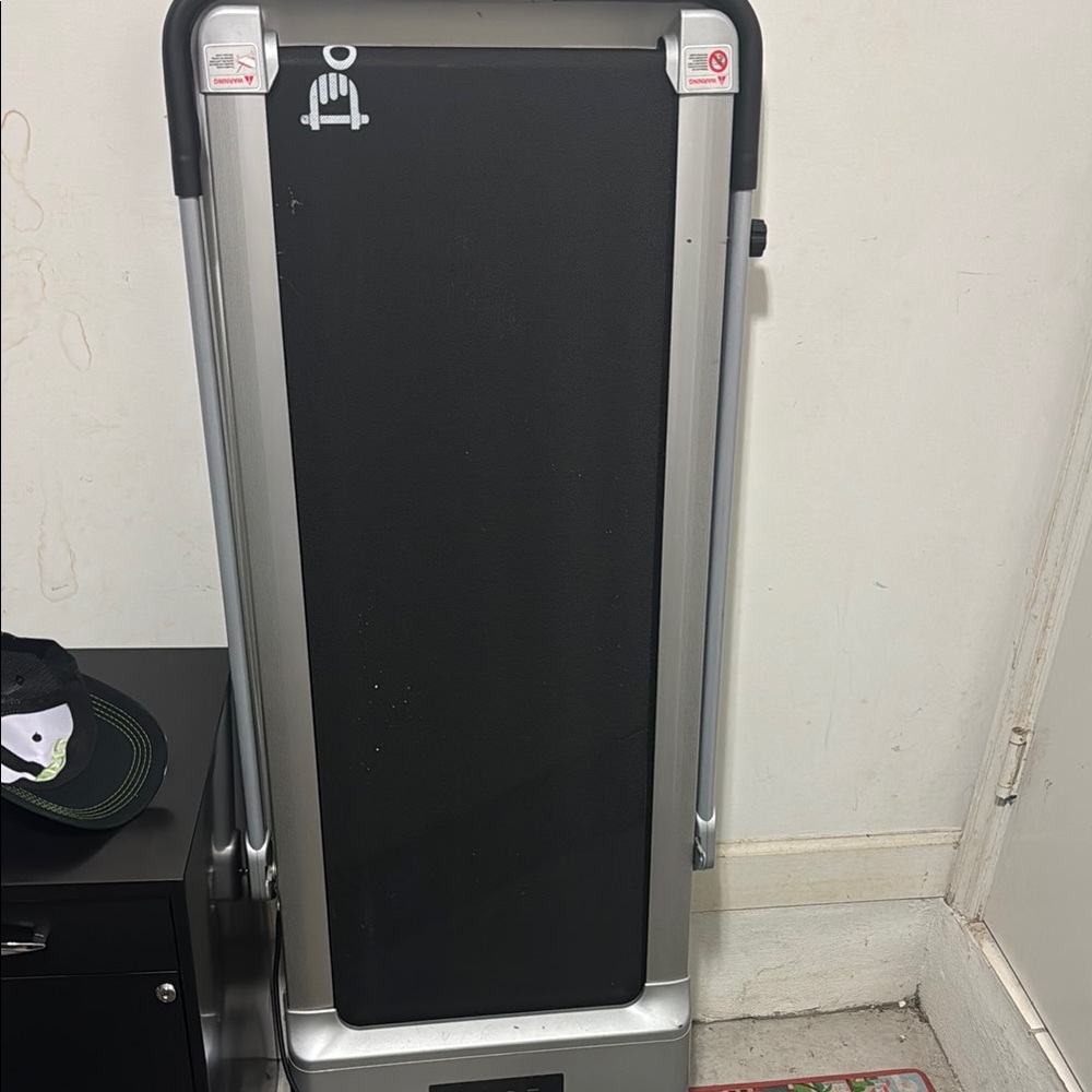 Foldable Treadmill with Black and Silver Finish